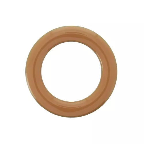 Entrepieza anilla estilo donuts de resina epoxi 23mm Mostaza x1