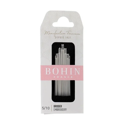 Agujas para bordar Bohin n°5/10 x15