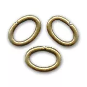 Anillas abiertas 7.5x5x1 mm bronce x25