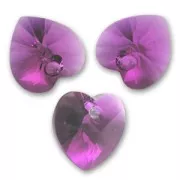 Corazón PureCrystal 6228 14,4x14 mm Amethyst x1