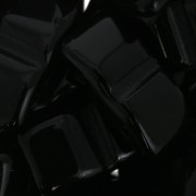 Cuentas de vidrio checas  Carrier Bead Groove 2 agujeros 9 x 17 mm Jet x 10