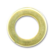 Anilla 13 mm dorada con oro fino x6