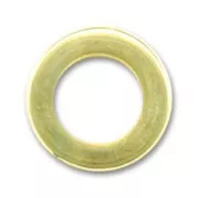 Anilla 13 mm dorada con oro fino x6