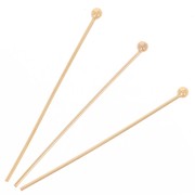 Bastón de cabeza bola 26x0.4 mm Gold filled x50|raw }}