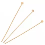Bastón de cabeza bola 26x0.4 mm Gold filled x50
