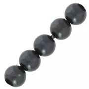 Cuentas redondas nacaradas para hacer joyas de resina 2.5 mm Gris Oscuro x25
