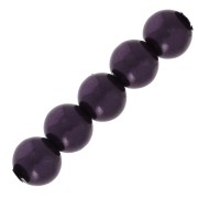 Cuentas redondas nacaradas para hacer joyas de resina 2.5 mm Dark purple x25|raw }}