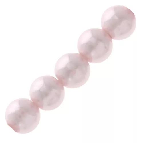 Cuentas redondas nacaradas para hacer joyas de resina 2.5 mm Light Rosa x25