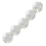 Cuentas redondas nacaradas para hacer joyas de resina 2.5 mm Blanco x25|raw }}