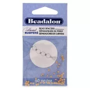 Separadores redondos Bumper 2 mm dorado satinado x50