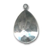Engaste para pegar PureCrystal 4320 pera 18x13 mm rodiado 1 anilla