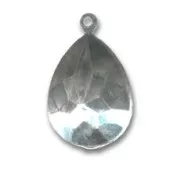 Engaste para pegar PureCrystal 4320 pera 18x13 mm rodiado 1 anilla