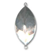 Engaste PureCrystal para pegar 227 pera 32x17 mm rodiado 2 anillas|raw }}