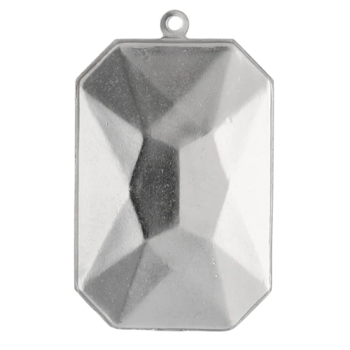 Engaste para pegar PureCrystal 4627 27x18,5 mm rodiado 1 anilla