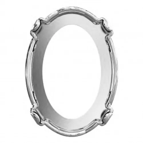 Engaste de garra PureCrystal 4120 14x10 mm - Rodiado x 1