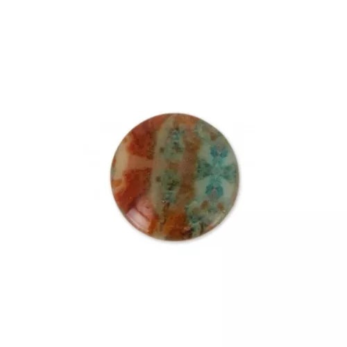 Cabuchón de resina gemas de imitación 6 mm Jaspe Poppy x1