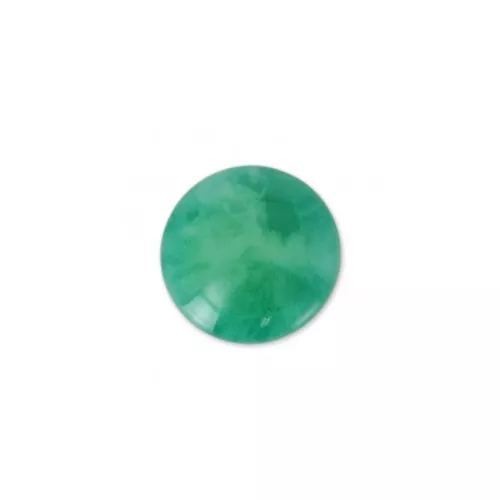 Cabuchón de resina gemas de imitación 6 mm Green Agate x1