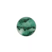 Cabuchón de resina gemas de imitación 6 mm Green Jade x1