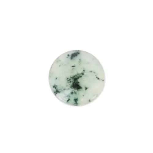 Cabuchón de resina gemas de imitación 6 mm Black Rutile x1