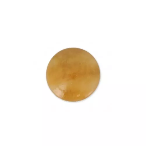 Cabuchón de resina gemas de imitación 6 mm Calcite Amarillo x1