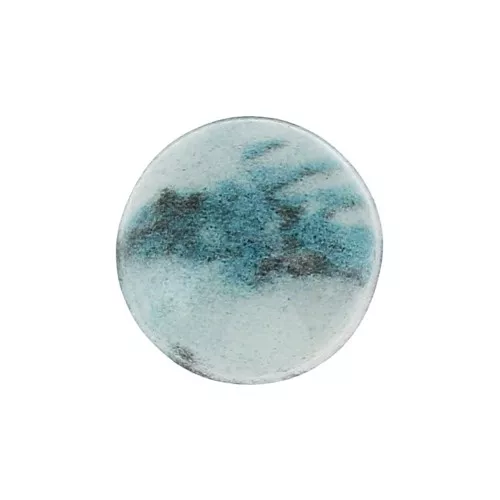 Cabuchón de resina gemas de imitación 8 mm Blue  Jade x1