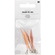 Surtido de 6 plumas Made by me 5 cm para Bisuteria Joyería De Fantasía - Polvo