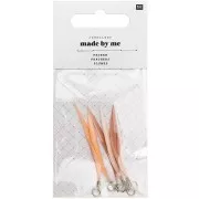 Surtido de 6 plumas Made by me 5 cm para Bisuteria Joyería De Fantasía - Polvo