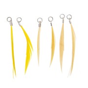 Surtido de 6 plumas Made by me 5 cm para Bisuteria Joyería De Fantasía - Amarillo