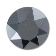 Cabuchón PureCrystal 1088 8 mm Jet Hematite|raw }}