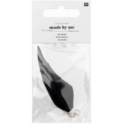 Surtido de 2 plumas Made by me 7 cm para hacer joyas - Negro|raw }}