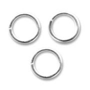 Anillas abiertas  6x1 mm de Plata 925 x10|raw }}