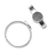 Base de anillo para pegar 8 mm Plata 925 x1|raw }}