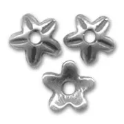 Casquillas estrellas 9 mm plateado antiguo x8