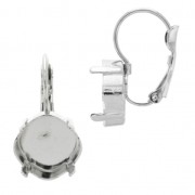 Ganchos cerrados soporte cabuchón 4470 12 mm rodiado x2|raw }}