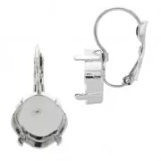 Ganchos cerrados soporte cabuchón 4470 12 mm rodiado x2