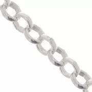 Cadena malla jaseron 3.3 mm Plata 925 x50cm