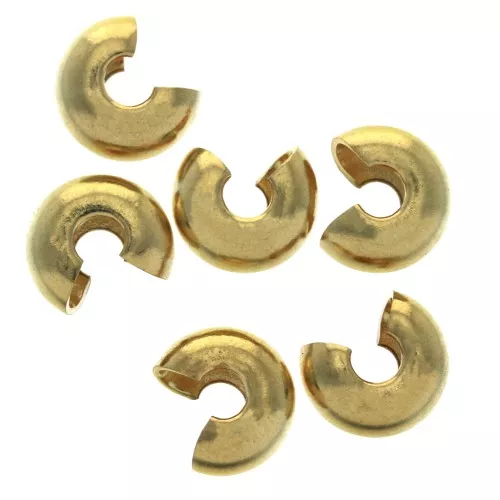 Tapachafas 5 mm Dorado con oro fino x50