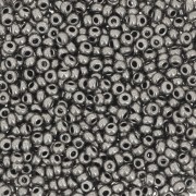 Cuentas de Rocalla Preciosa 11/0 de 2 mm - Terra Metálica - Níquel oscuro x 20 g
