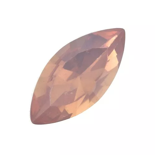 Cabuchones facetados forma navette de resina 18x9 mm Pink x5