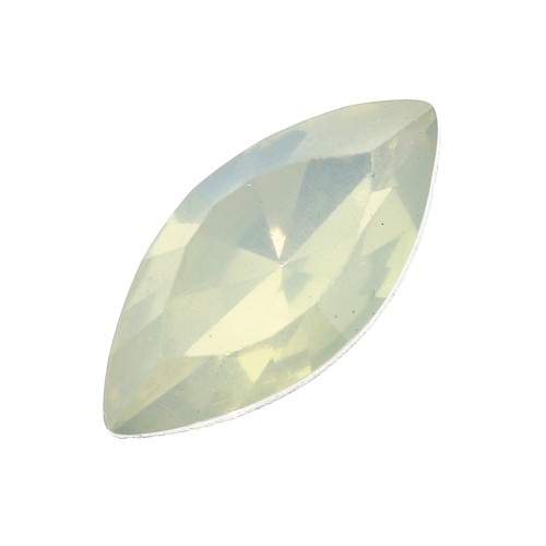 Cabuchones facetados forma navette de resina 18x9 mm Sky blue x5