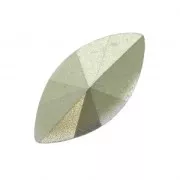 Cabuchones facetados forma navette de resina 18x9 mm Sky blue x5