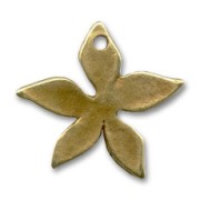 Dije flor 23 mm bronce x1