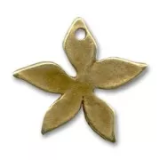 Dije flor 23 mm bronce x1