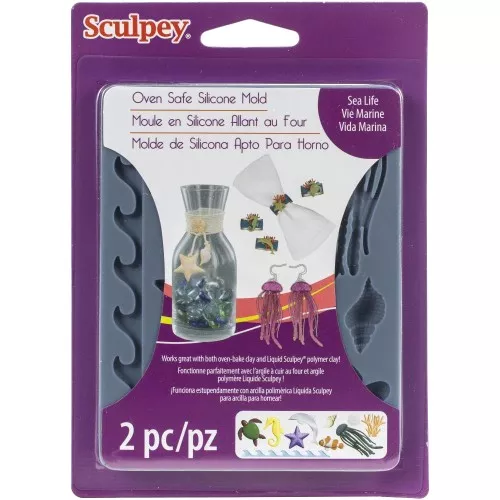 Molde de silicono Sculpey Vida Marina x1