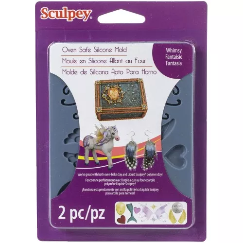 Molde de silicono Sculpey para hacer joyeria Fantasia x1