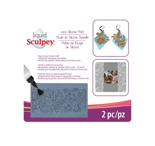 Molde de silicono Sculpey Encaje x1