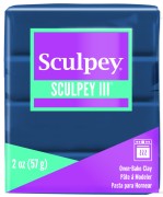 Pasta Sculpey III 57 gr Navy Pearl (n°1135)|raw }}