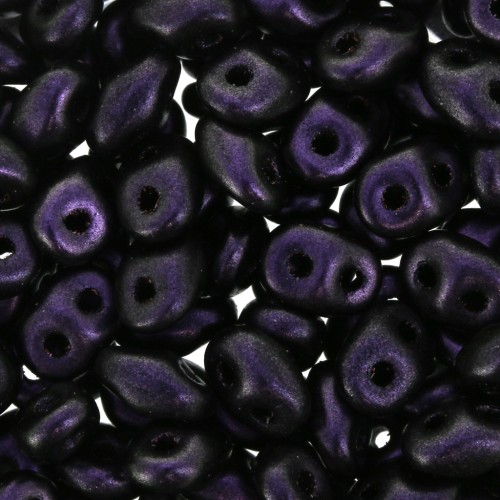 SuperDuo 2,5x5 mm Polychrome - Black Currant x10g
