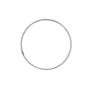 Círculo desnudo de metal para atrapasueños suspensión y lámparas 10cm Plateado env