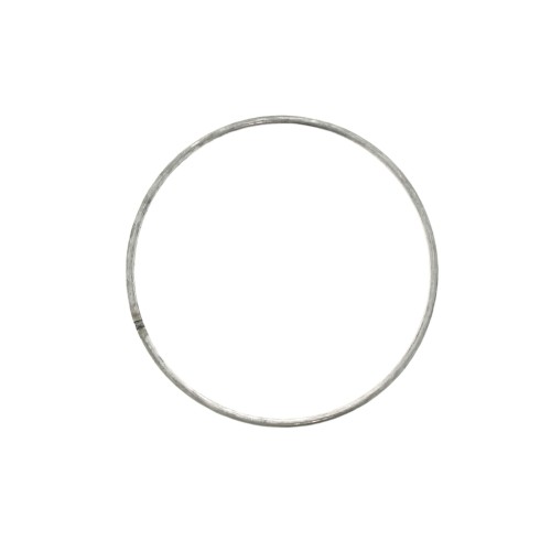 Círculo desnudo de metal para atrapasueños suspensión y lámparas 10cm Plateado env